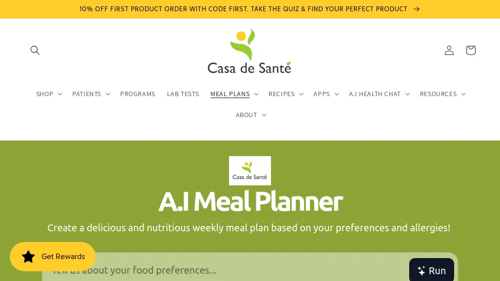 A.I Meal Planner hero image