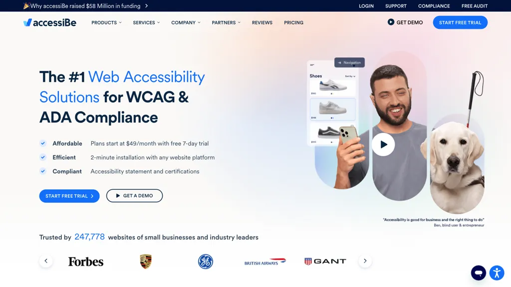accessiBe hero image