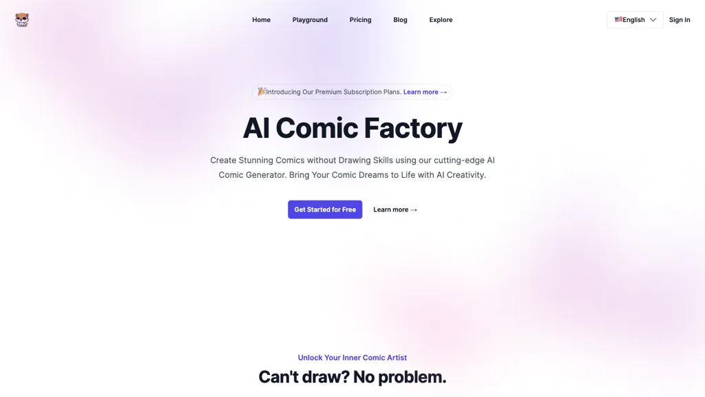 AI Comic Factory hero image