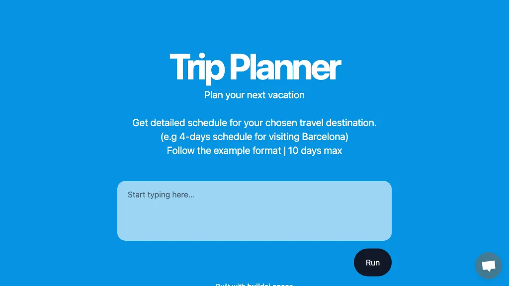 AI Trip Planner hero image