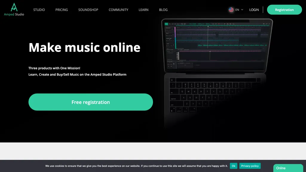 Ampedstudio.com hero image