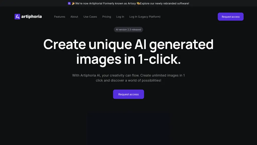artiphoria AI hero image