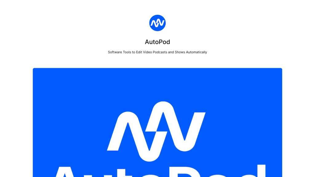 AutoPod hero image