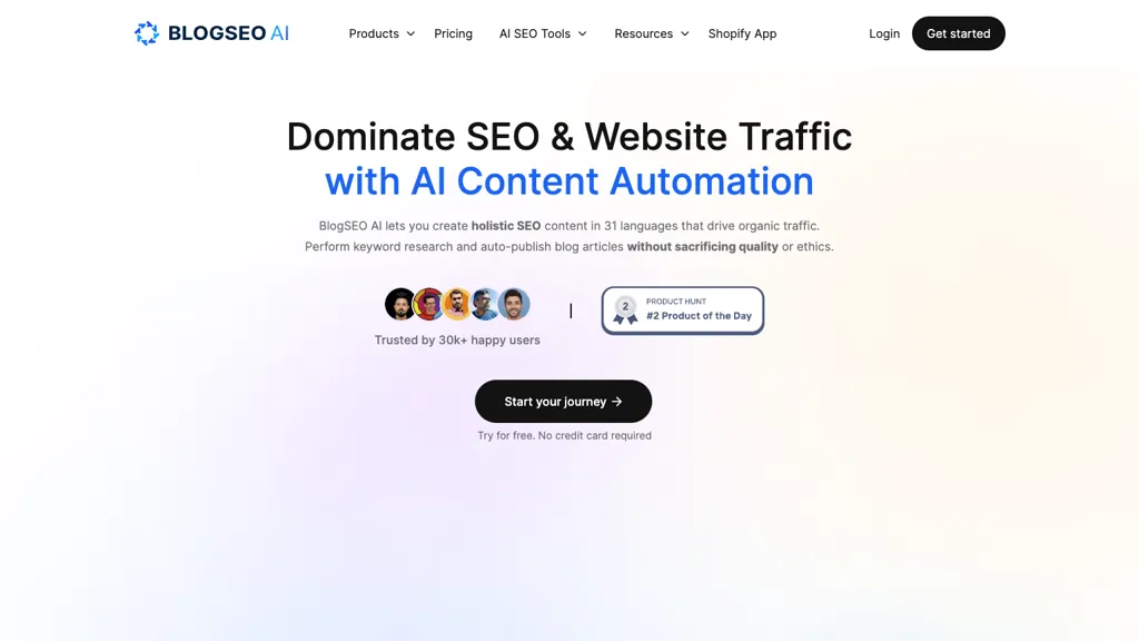 BlogSEO AI hero image