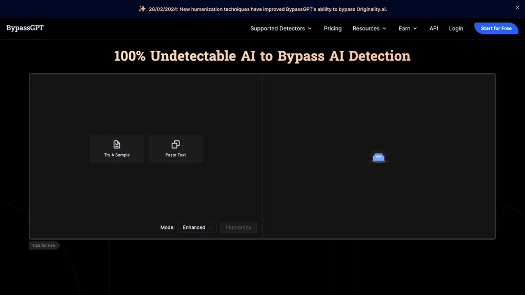 BypassGPT AI hero image