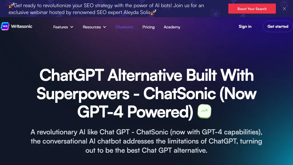 Chatsonic hero image