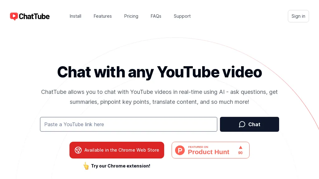 ChatTube hero image