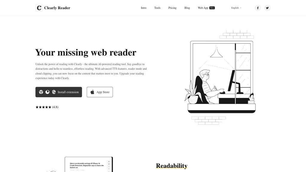 Clearly Reader hero image