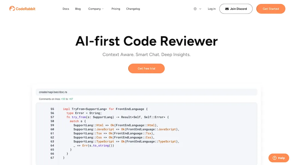 Coderabbit hero image