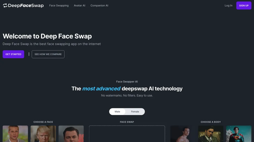 Deep Face Swap hero image