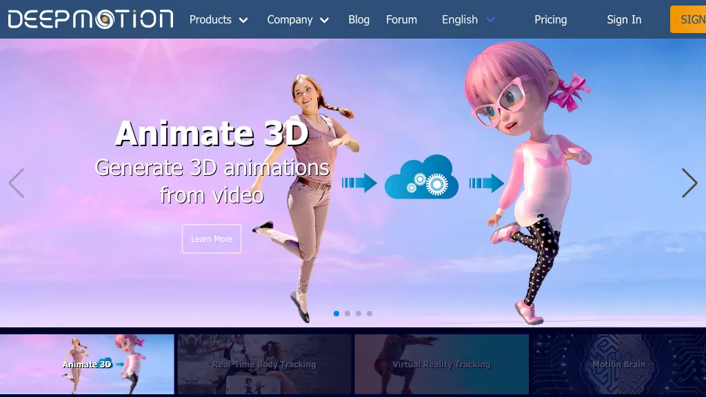 DeepMotion hero image