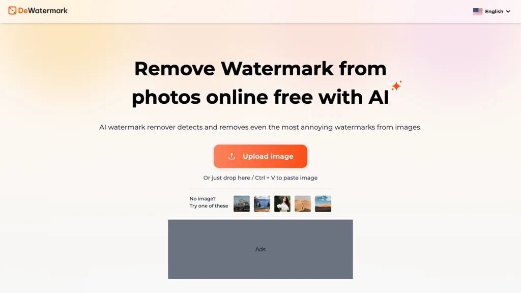 Dewatermark AI hero image