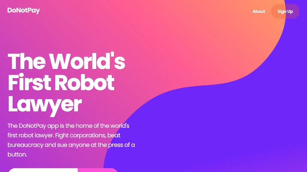 DoNotPay hero image
