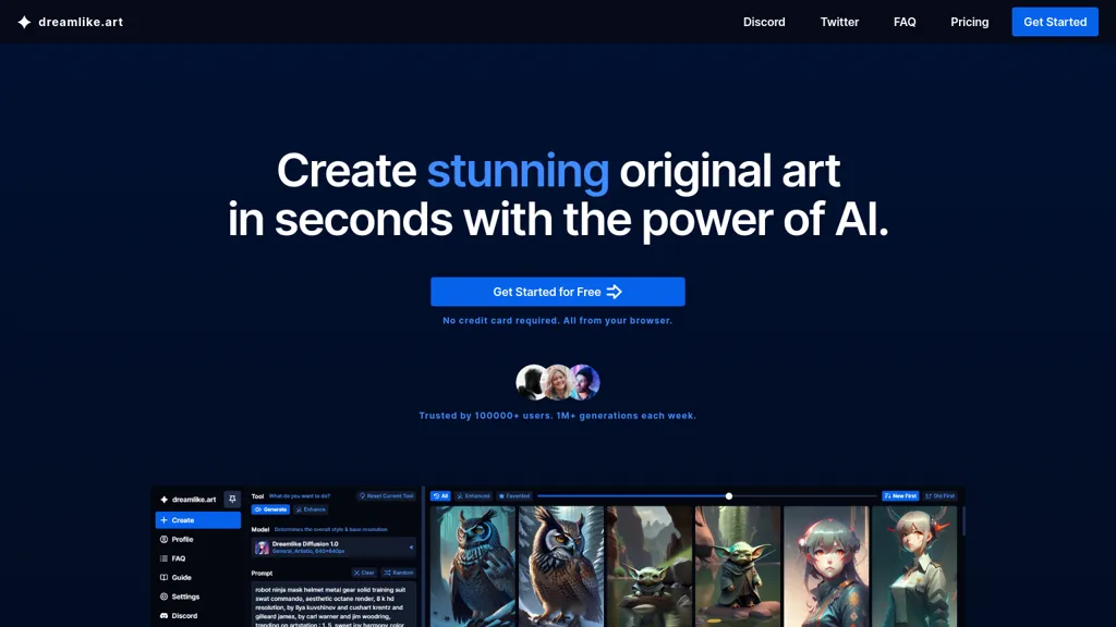 Dreamlike.art hero image