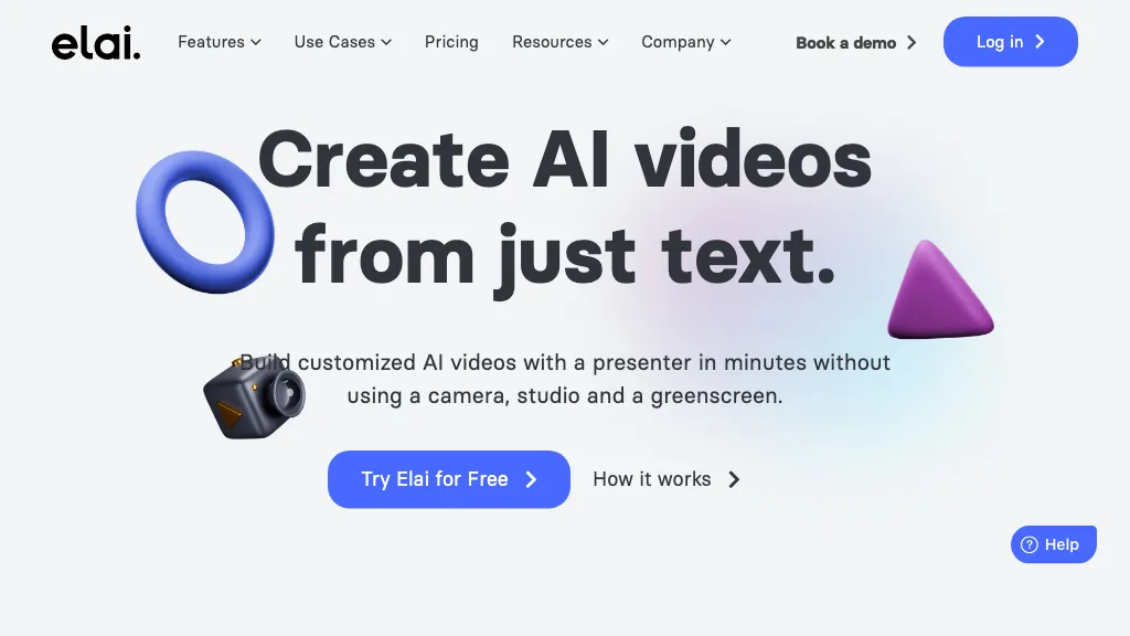 Elai.io hero image