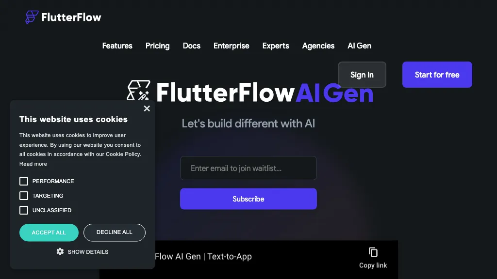FlutterFlow AI Gen hero image