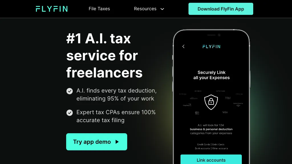 Flyfin tax hero image