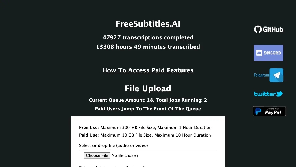 Free Subtitles AI hero image