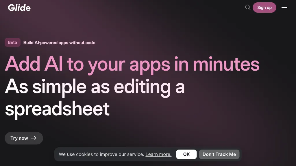 Glide Apps hero image