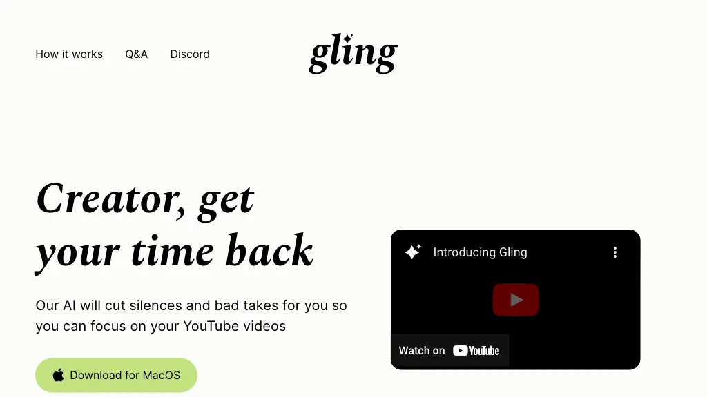 Gling hero image