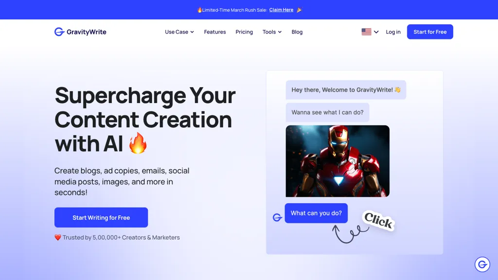 Gravity Write hero image