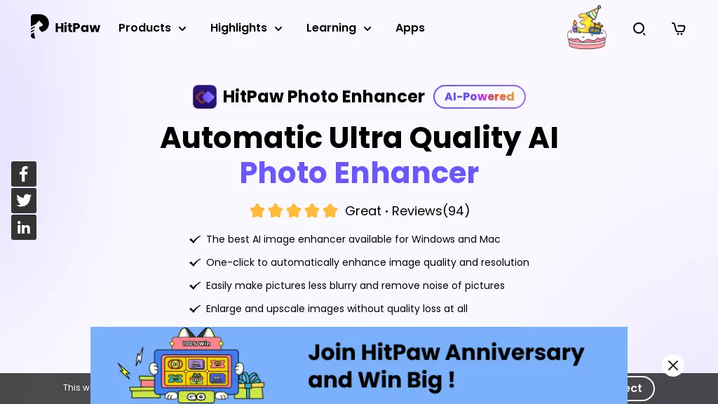 HitPaw Photo Enhancer hero image