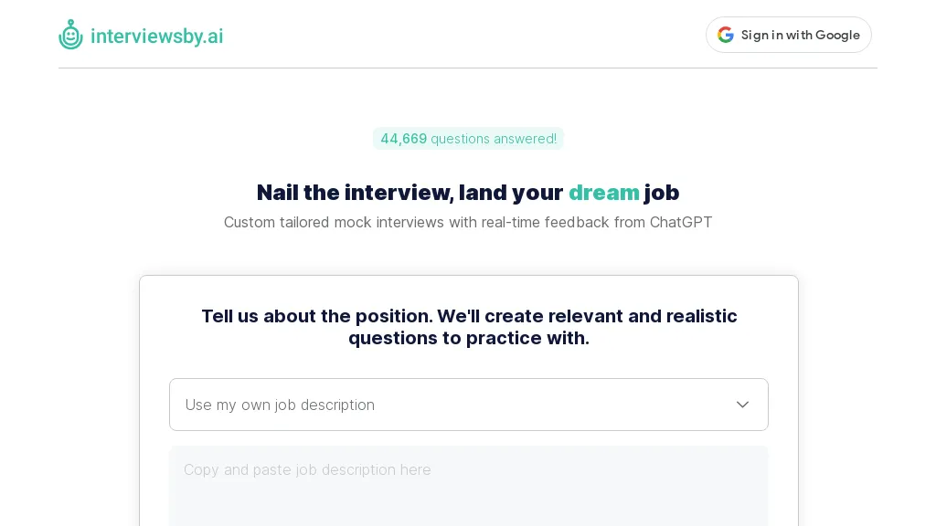 Interviewsby.ai hero image