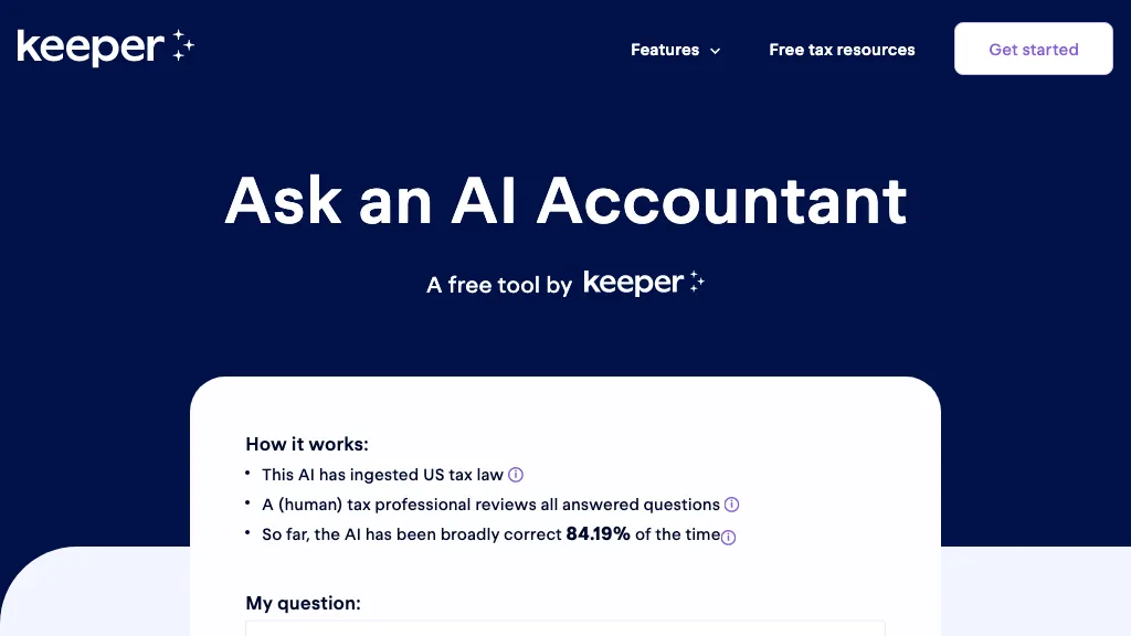 Keepertax hero image