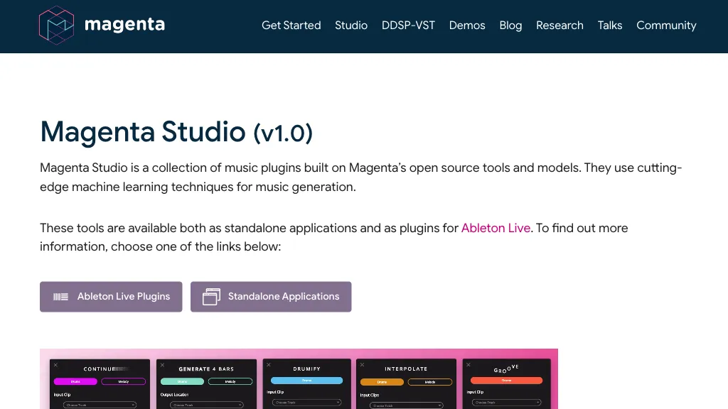 Magenta Studio hero image