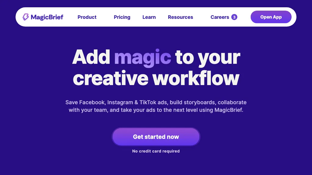 MagicBrief hero image