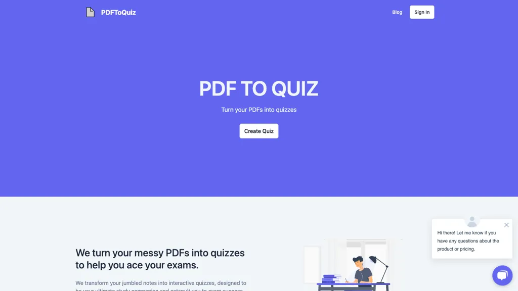 PDFToQuiz hero image
