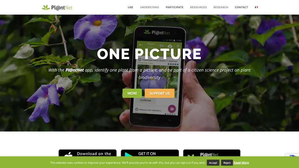 Pl@ntNet hero image