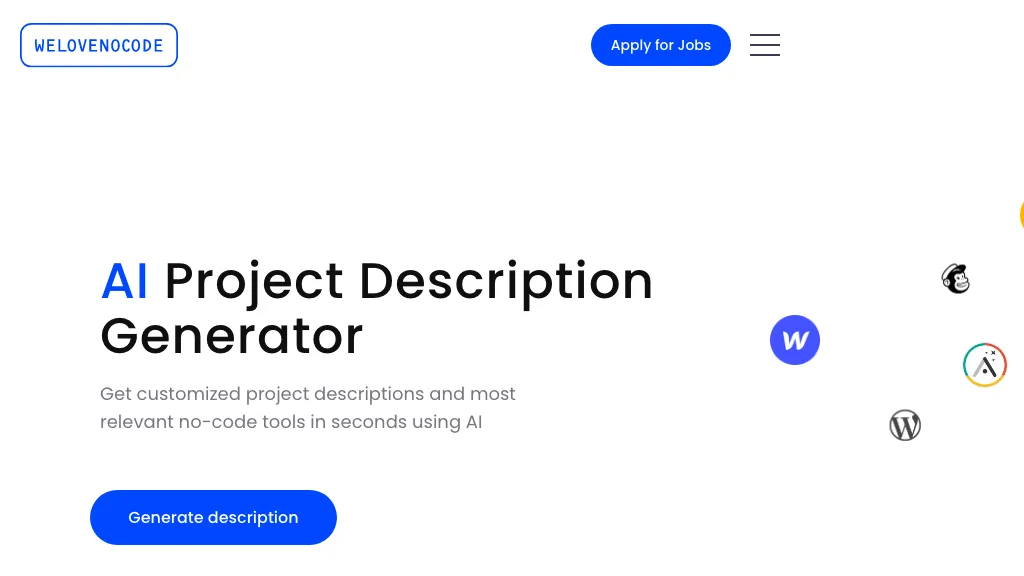 Project Description Generator hero image