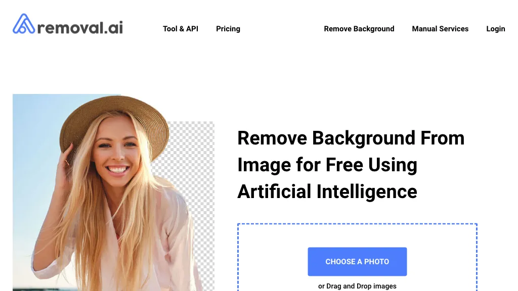 Removal.ai hero image