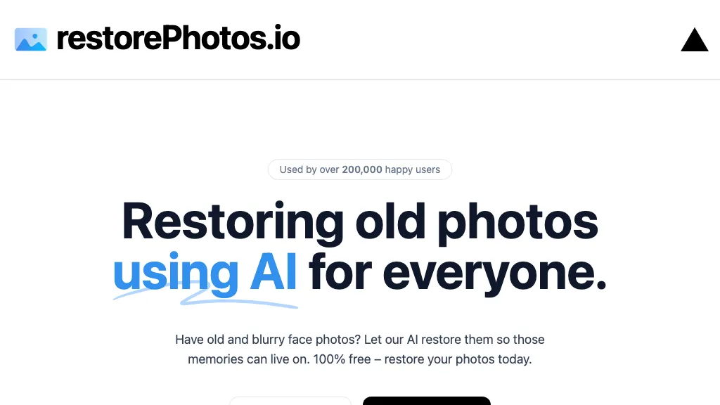 RestorePhotos hero image
