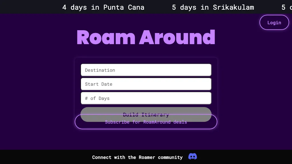 Roamaround hero image