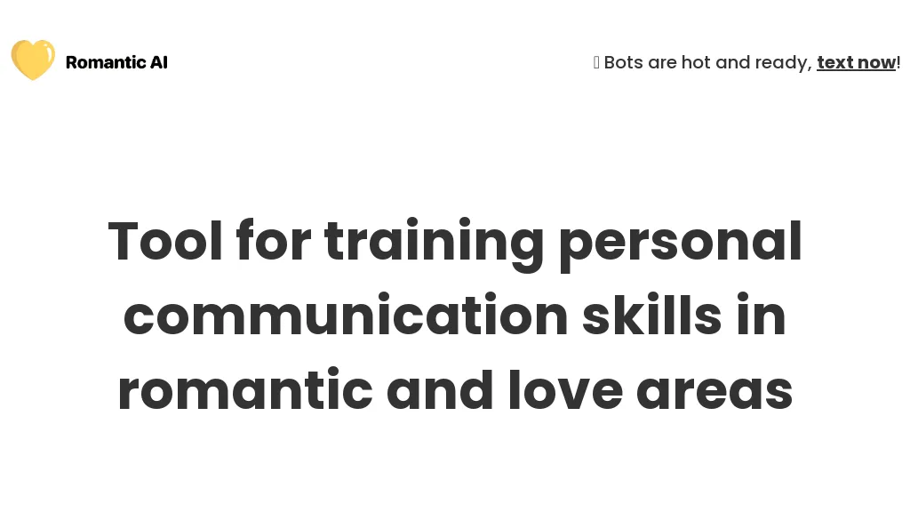RomanticAI.com hero image