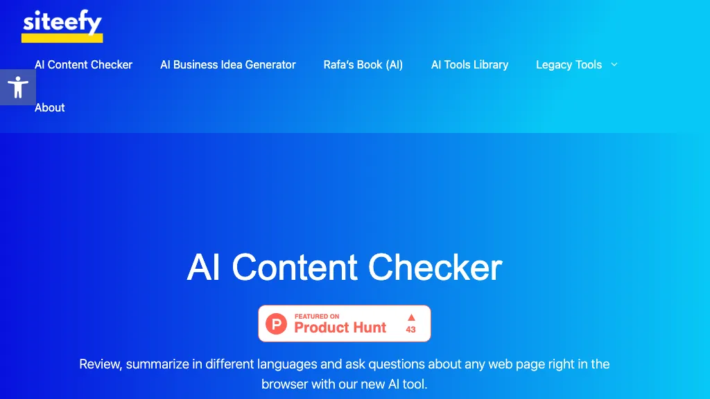 Siteefy content checker hero image