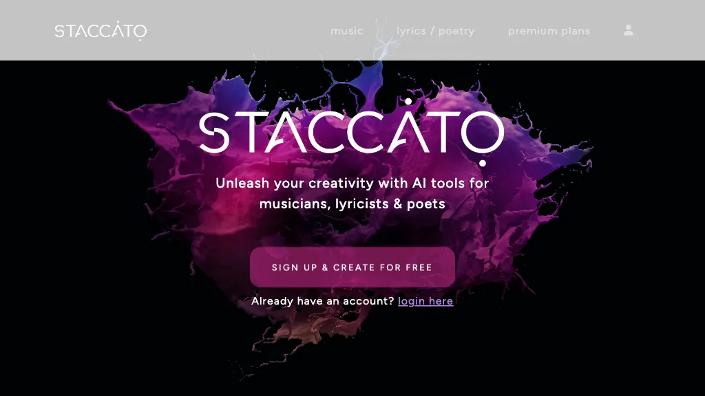 Staccato hero image
