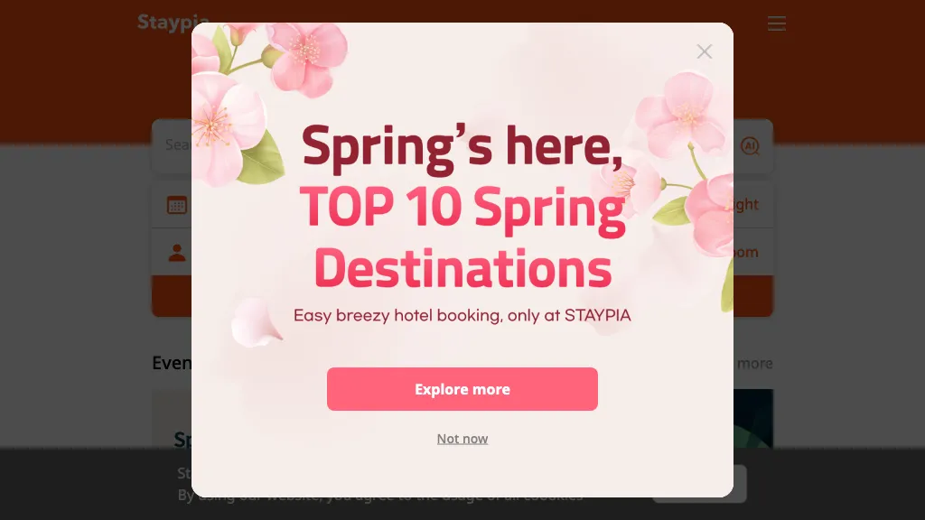 Staypia hero image