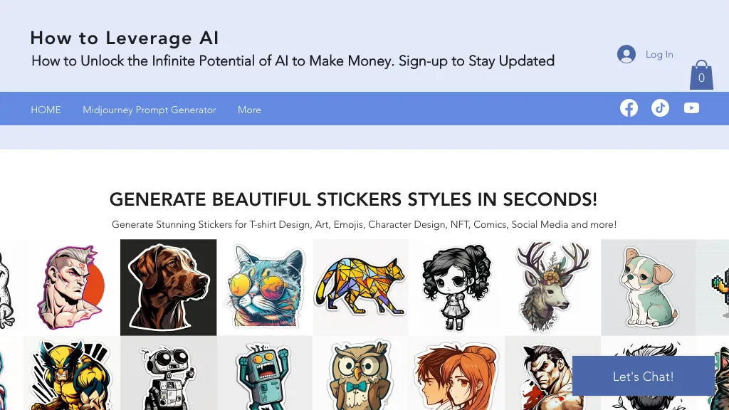 Sticker Prompt Generator hero image