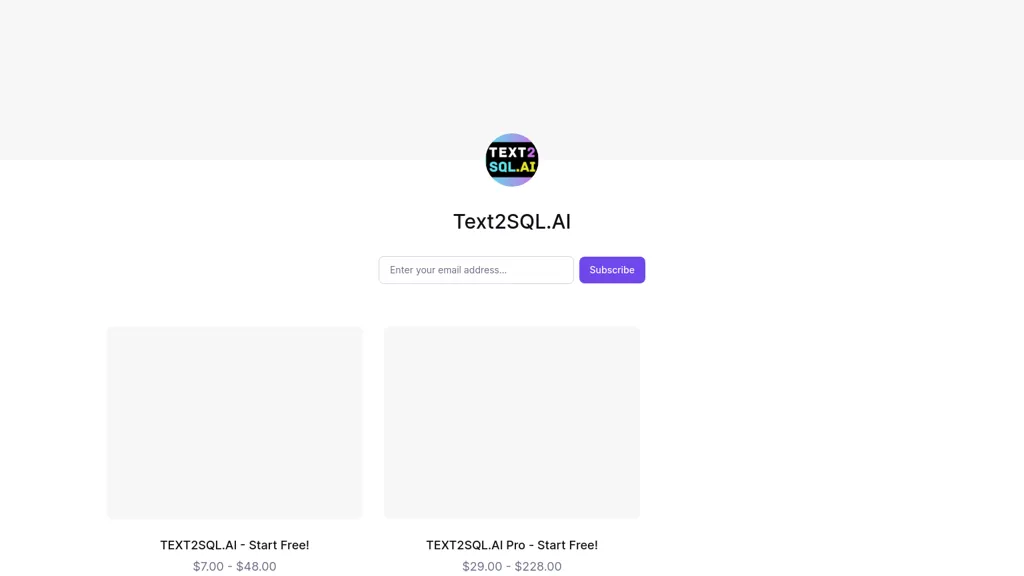 Text2SQL.AI hero image