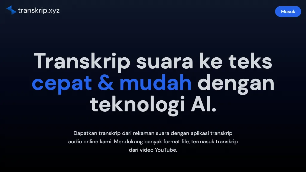 Transkrip hero image