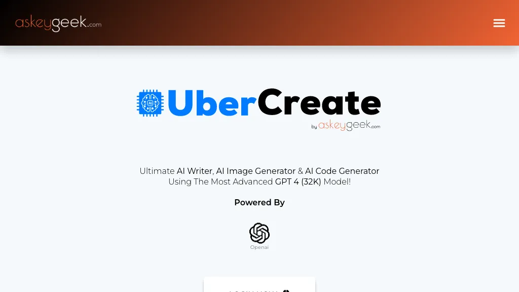 UberCreate hero image
