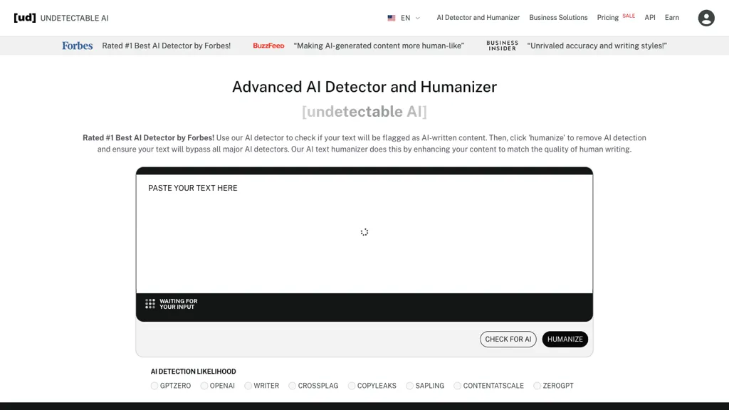 Undetectable AI hero image