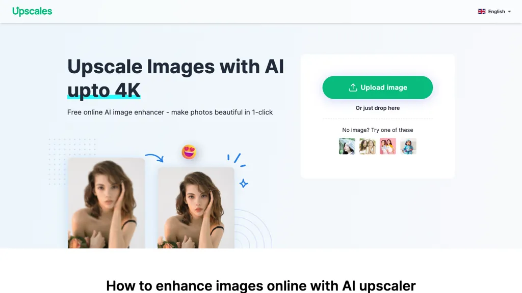 upscales.ai hero image
