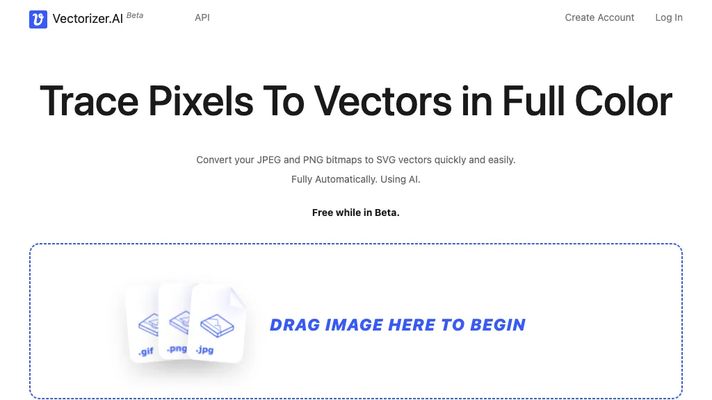 Vectorizer AI hero image