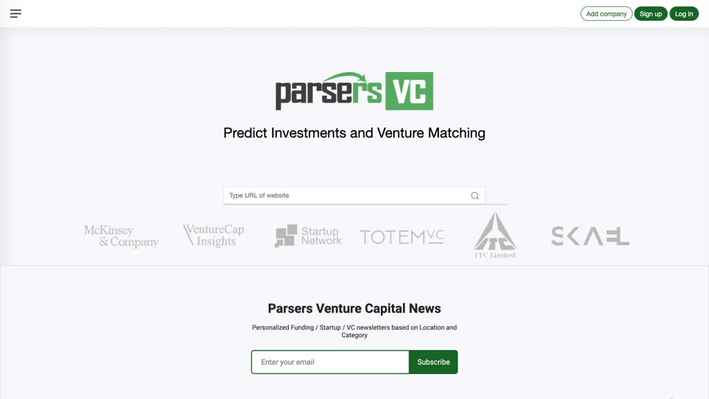 Venture Matching hero image