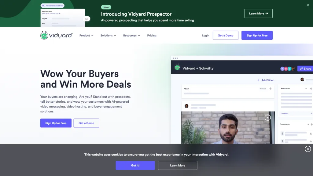 Vidyard hero image