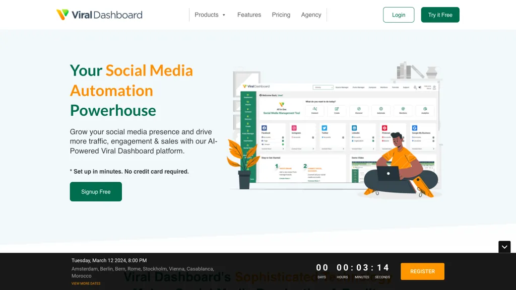 ViralDashboard hero image
